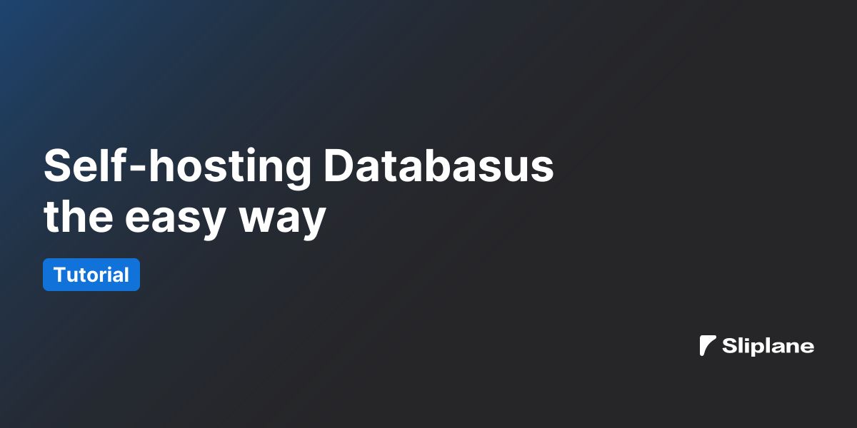 Databasus einfach selbst hosten